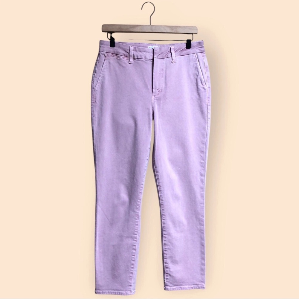 PAIGE Romy Stretch Cotton Crop Pocket Trouser Vintage Mellow Mauve Women’s 29